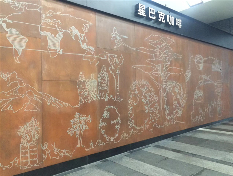 洪梅镇耐候钢幕墙